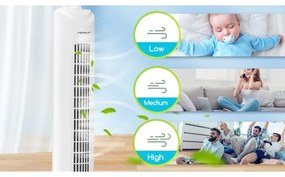 Aigostar - Torony ventilátor 45W/230V fehér