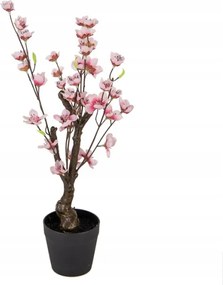 Mesterséges növény kis rózsaszín cseresznyevirág cserépben 48 cm