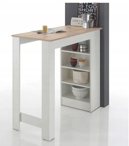 MOJITO Matt Fehér - Kézműves Tölgy Bárasztal