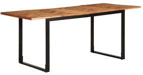 tömör akácfa étkezőasztal 180 x 90 x 75 cm
