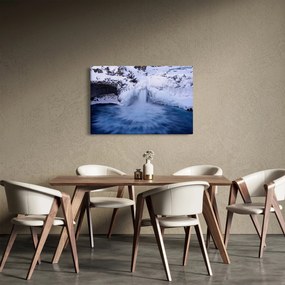 Vízesés képe télen (90x60 cm)