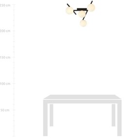 Mennyezeti lámpa SMART 4xE14/10W/230V fekete/fehér