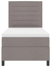 Box Spring Ágy Matraccal Bézs 80x200 cm Szövet