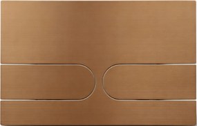 Öblítőgomb T3 Ro Acél arany Geberit Duofix Sigma UP320 UP720 wc-hez