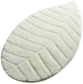 Krémszínű fürdőszobai kilépő 60x100 cm Jungle Leaf – Foutastic