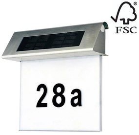 Spot-Light 6710102 - LED Napelemes házszám LED/2x0,07W/2,4V IP44 6710102