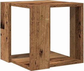 vidaXL Dohányzóasztal Öreg fa 32 x 32 x 30 cm Faanyag