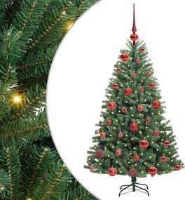 vidaXL Műanyag Hajtogatós Karácsonyfa Zöld 120 cm PVC és fém
