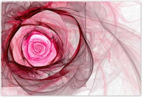 Poszterek 200x135 Rózsaszín fraktál rózsa