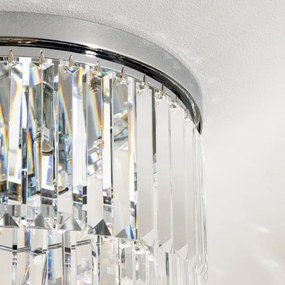 Brilagi - LED kristály mennyezeti lámpa MOZART 5xE14/40W/230V, fényes króm