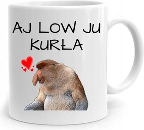 Bögre Ajándék Valentin Napra Aj Low Ju Tyúk nyomott mintával