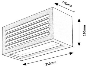 Rabalux 77100 - LED Kültéri fali lámpa LUBLIN LED/10W/230V IP54 fekete