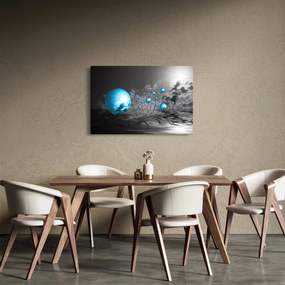 Sötétkék gömbök képe (90x60 cm)