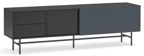 Fekete-antracitszürke TV-állvány 180x56 cm Nube – Teulat