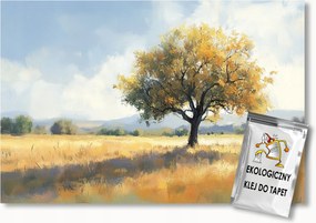 Fotótapéta Flizelina Tájkép Fa Rét Mező Falu Nyár Kilátás 400x280 ragasztó