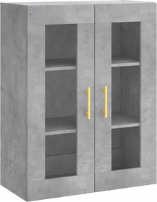 vidaXL betonszürke fali szekrény 69,5x34x90 cm
