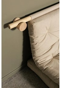 Natúr színű len kinyitható kanapé 135 cm Hooked – Karup Design
