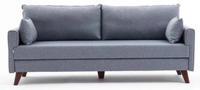 3 személyes kanapéágy Bella Soft Yataklı Üçlü Koltuk - Kék
