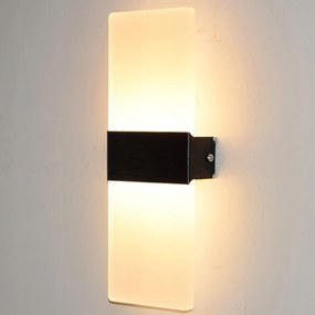 Led fali lámpa Fali lámpatest 12W Meleg fény
