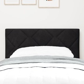 Fejtámla Gyémánt Blokk Mintás Fekete 80 cm Bársony