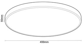 LED Dimmelhető mennyezeti lámpa hangvezérléssel OPAL LED/48W/230V + távirányító