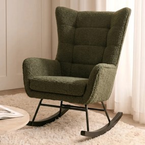 Fotel Bujany JACKSON Zielony Boucle