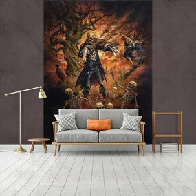 Flizelin fotótapéta 184x254 Csontváz hegedűvel +ragasztó