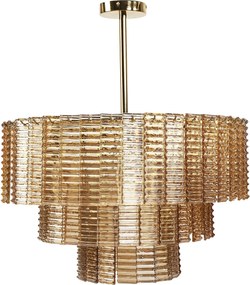 Toolight Toollight, függesztett mennyezeti lámpa 8xE14, APP1677-8CP, aranybarna, OSW-09312