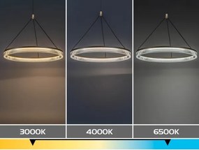 Rabalux 72471 - LED dimmelhető drótkábeles csillár RIVONA LED/24W/230V 3000-6500K+távirányítóval