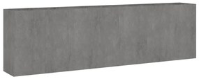 corten acél kerti magaságyás 280x40x80 cm