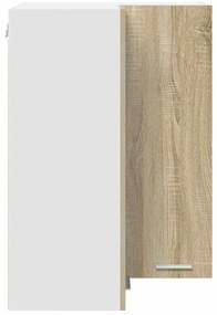Függő szekrény Riga Sonoma tölgy és fehér 57 x 57 x 80 cm
