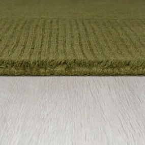 Zöld gyapjú szőnyeg 120x170 cm – Flair Rugs