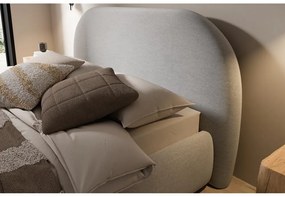 Franciaágy 140 cm Olivo P (ágyráccsal) (tárolóhellyel) (szürke + fekete) . Akció -15%. 1100408