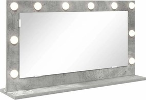 vidaXL Toalett Tükör Beton Szürke 80 x 45 x 18 cm Üveg és mérnöki fa