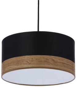 Csillár zsinóron PORTO 1xE27/60W/230V fekete/barna