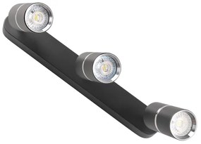 Spotlámpa BAMBOO 3xGU10/10W/230V fekete