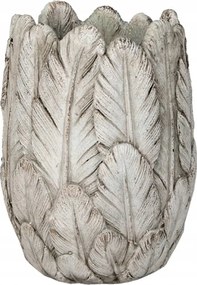 Cement takaró kaspóhoz/vázához Oriane tollakkal 15x21 cm