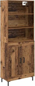 vidaXL Magasfiú Öreg fa 69,5 x 34 x 180 cm Faanyag