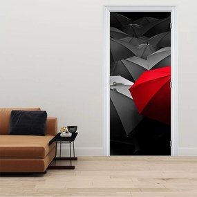 Fotótapéta ajtóra - Nyitott esernyők (95x205cm)