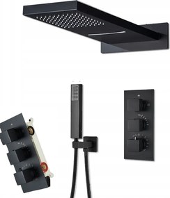 Falsík alatti zuhanyszett Termosztát Vízesés