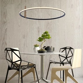 Zuma Line CLAUD 22808-WOOD Függőlámpa 1x42W/LED 3000K|4000K|6000K 1750lm IP20