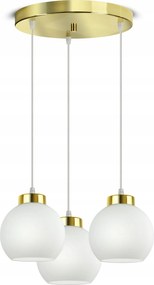 Mennyezeti Függő Lámpa Csillár Arany Üveg Fehér Gömbök Üveg EZ3 Led E27