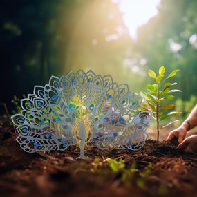 Peacock fém kerti dísztárgy, 60×38 cm – TR565TNL1262