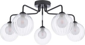 Dar Lighting modern mennyezeti lámpa feya matt fekete darfey0522-20
