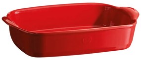 Ultime piros kerámia szögletes sütőtál, 30 x 19 cm - Emile Henry