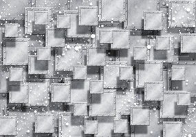 Fotótapéta - Szürke absztrakció (152,5x104 cm)