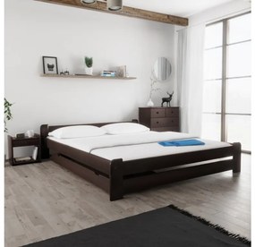 Emily ágy 180x200 cm, diófa Ágyrács: Ágyrács nélkül, Matrac: Deluxe 10 cm matrac