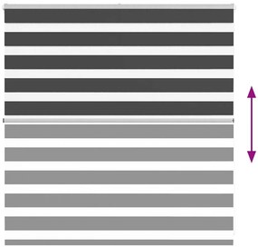 zebrafüggönnyel fekete szövetszélesség 145,9 cm poliészter