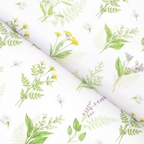 Goldea teflon szövet terítőknek - erdei virágok 160 cm