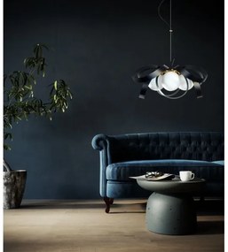 Zuma Line 1139 - Csillár zsinóron NELA FLAT 4xE14/40W/230V fekete